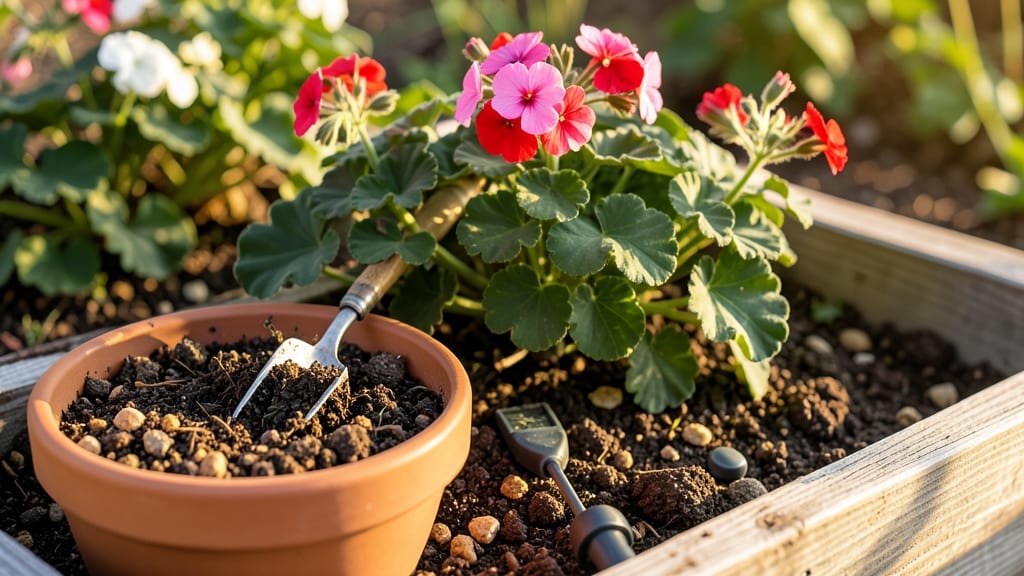 Soil for Geraniums: Well-Draining Sandy Loam Mix and pH Requirements