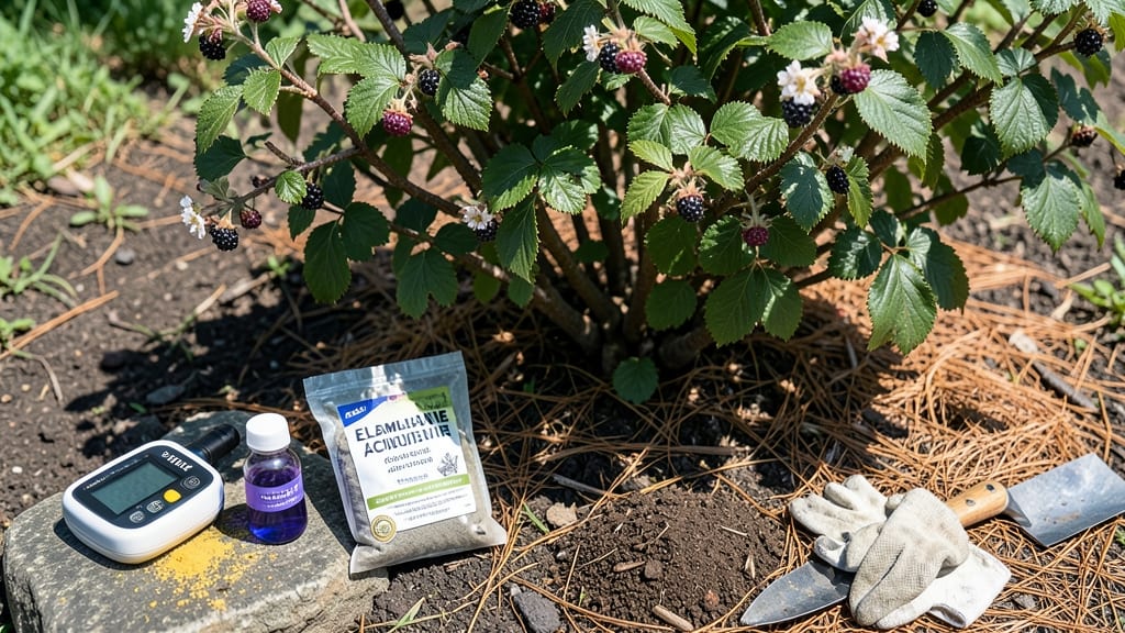 Acidic Soil for Blackberries: Boost Yields With Pine Needle Peat Mix