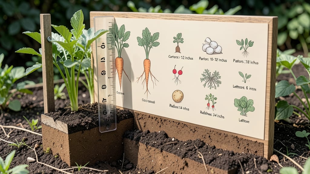 Soil Depth for Vegetables Chart: Ideal Inches by Root Type and Plant Needs