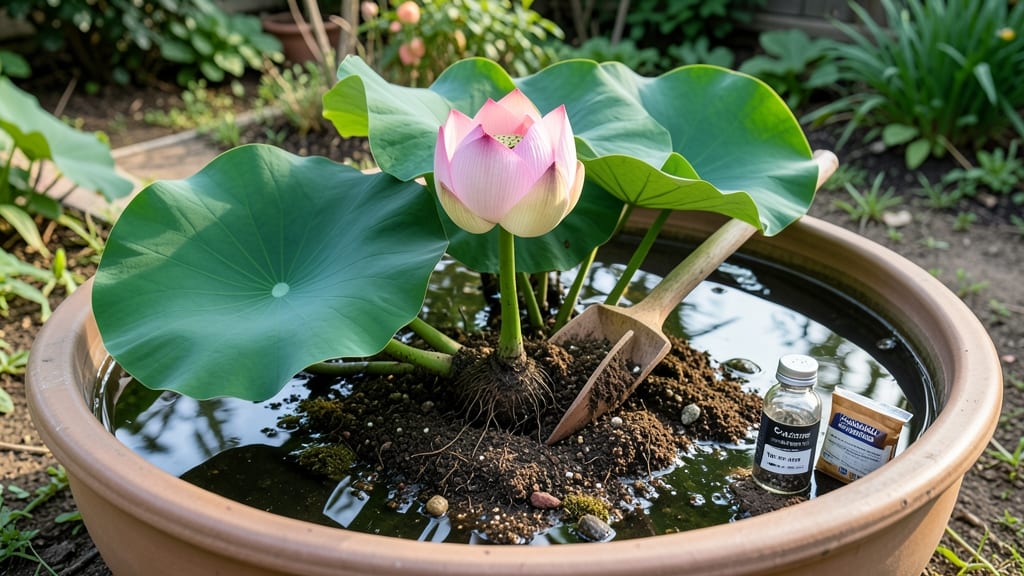 Lotus Soil Mix: Air-Purifying Base for Thriving Bog Plants
