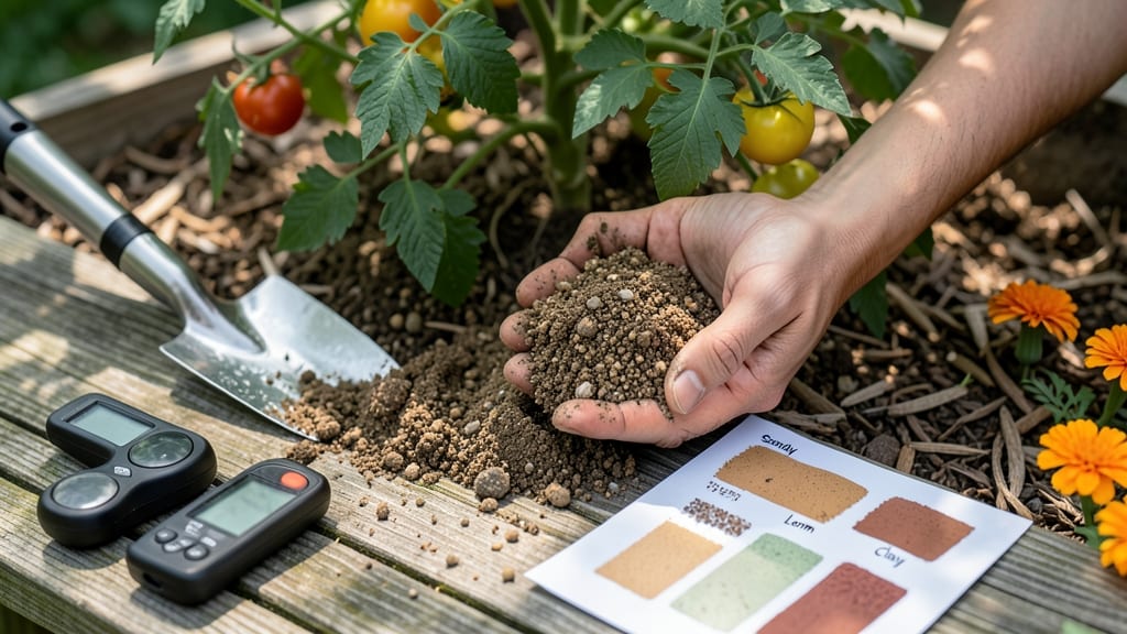 Sandy Loam Soil Nearby: Layered Nutrient Base for Thriving Garden Beds