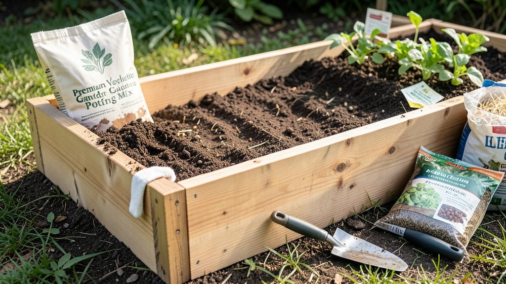 Potting Soil for Raised Garden Beds: Air-Pocket Rich Blend for Deep Root Feeding