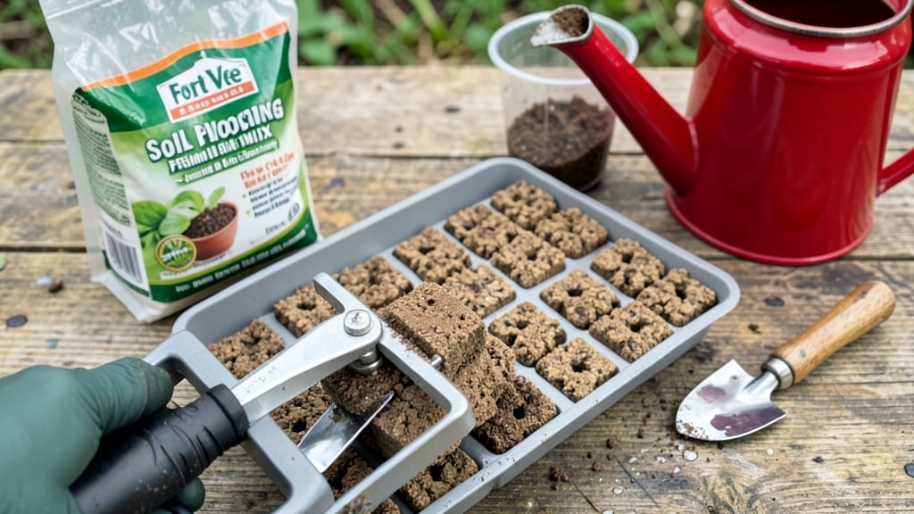 Fort Vee Soil Blocking Mix: Lightweight Loam for Straight, Strong Seedlings