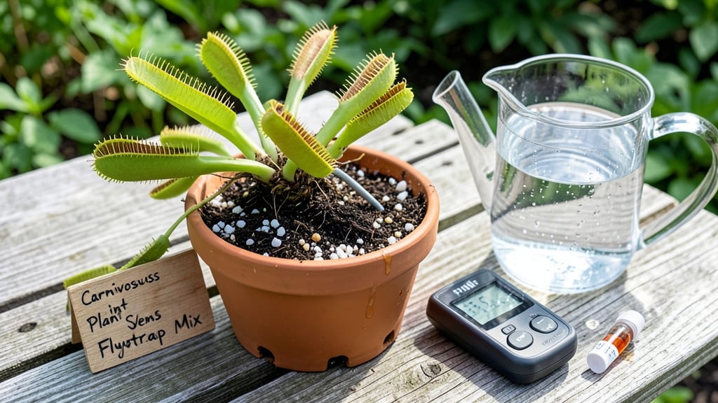 Soil for a Venus Fly Trap: Peat Moss and Perlite Mix for Carnivorous Success