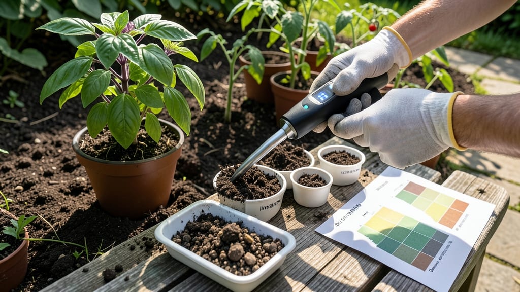 4 in One Soil Tester: Diagnose pH, Nutrients, Moisture, and Compaction in Minutes